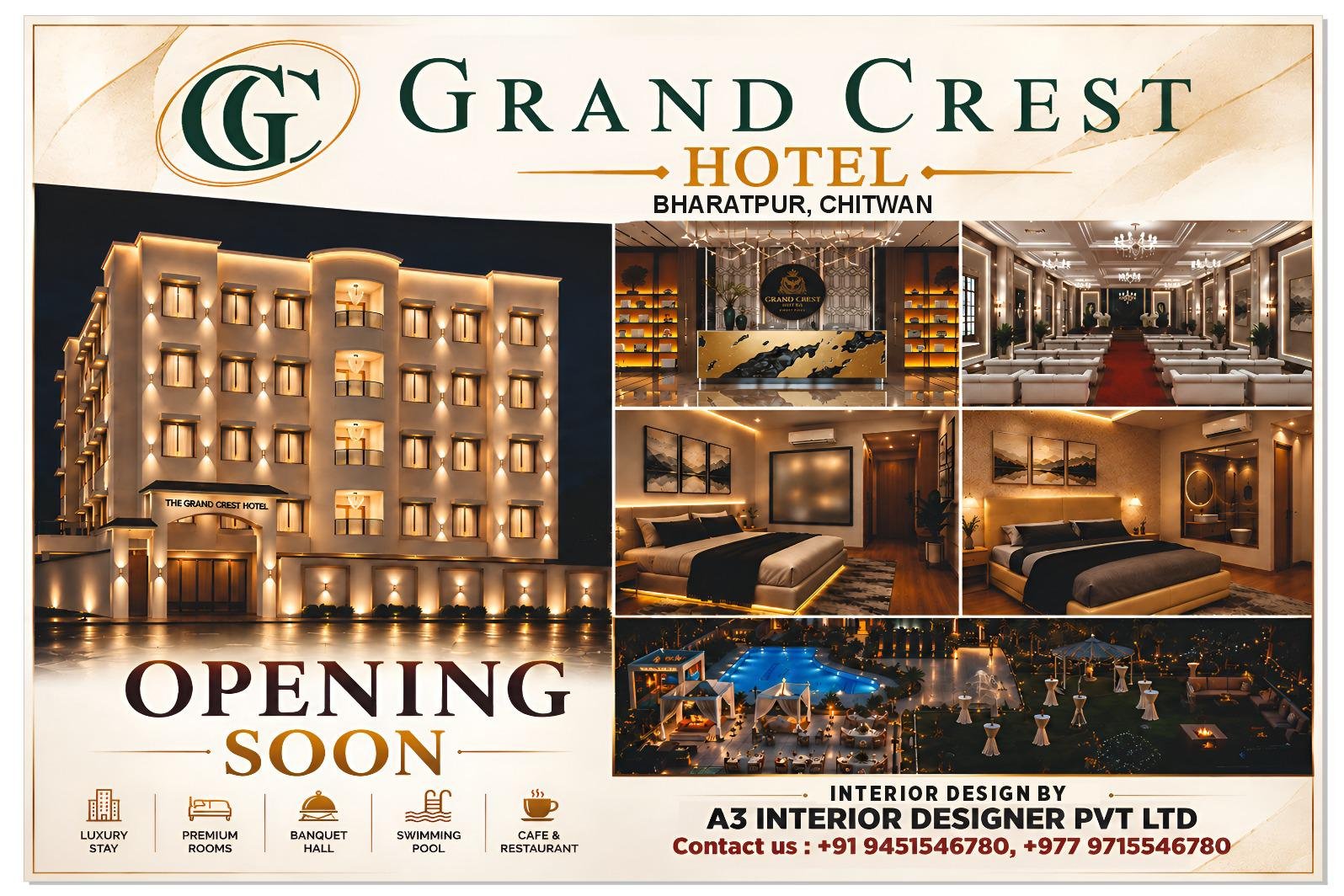 Grand Crest Hotel opening soon